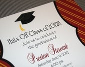 GRADUATION Party Invitation Printable - You Choose Colors & Pattern Il_170x135
