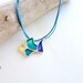 Turquoise sterling silver fish pendant, Aegean Blue Ocean Fish necklace, Summer Fashion