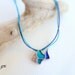 Turquoise sterling silver fish pendant, Aegean Blue Ocean Fish necklace, Summer Fashion