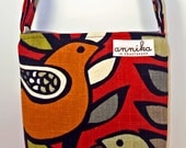 Handmade Cross-Body Purse in Partridge Bird KAS Oslo Spice...From Annika in Chautauqua
