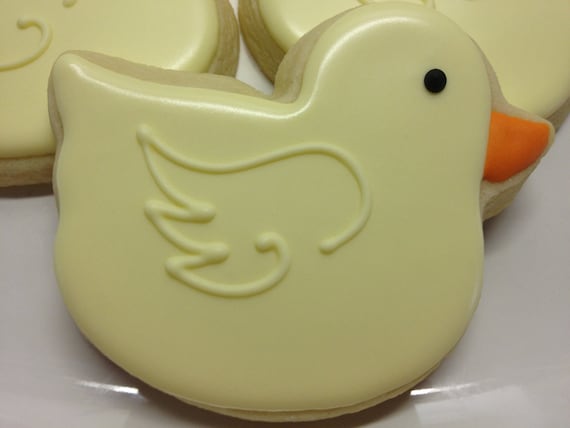 Rubber Duckie Decorated Sugar Cookies Il_570xn
