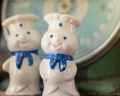 Kitchen Decor Vintage Scale Rustic Vintage Decor Blue White Light Blue Dough Boy Country Kitchen, 8 x 10 Fine Art Print