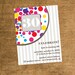 PRINTABLE Birthday Party Invitations - Polka Dots and Stripes - ANY COLOR
