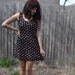 Sleeveless Black Floral Mini Dress Size Medium FREE SHIPPING