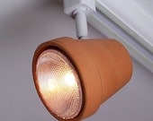Plant clay pot Track light / Track head