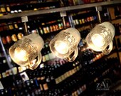 Beer mugs Track Lighting Fixture. 3 Track lights & Track.