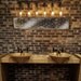 Vanity Lamp. Beer bottles, Plumbing pipe & fittings. Wall light. Bathroom Vanity Lighting Fixture