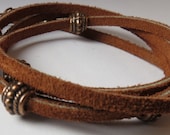 Leather wrap bracelet