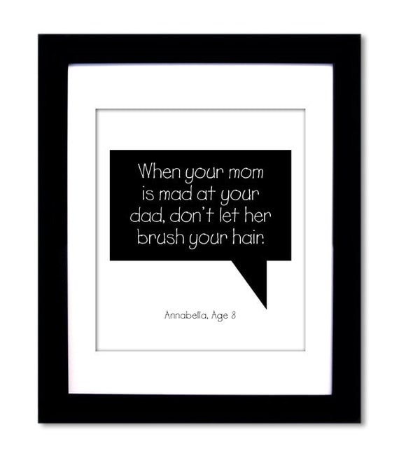 Personalized Children Quote Print. Kids Say the Funniest Things. YOUR Childrens Funny Quotes. Unframed Print 8x10 inches. YOUR Word Art