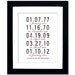 Custom Date Art Print. Personalized Anniversary Present or Wedding Present. Special Date Custom Family Art. Unframed Print 8x10 inch.