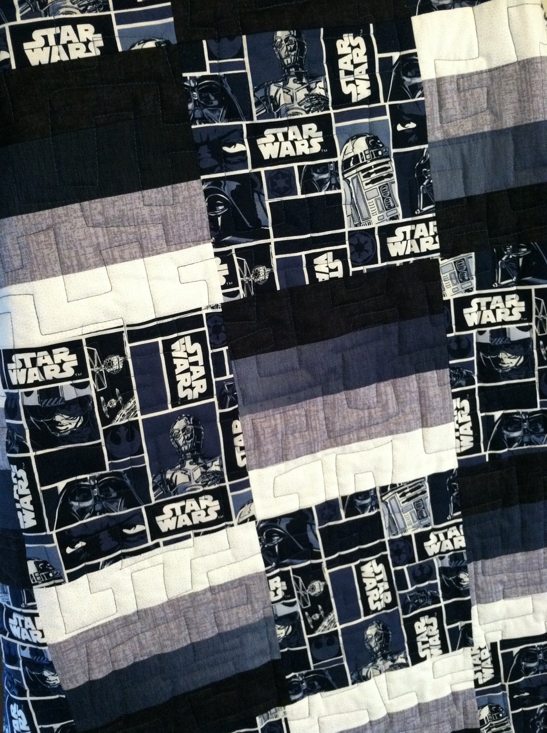 Quilted blanket  Baby Throw Quilt  "A New Hope"  Star Wars Handmade to order