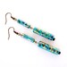 Ceramic beads earrings