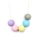 Bright Polymer clay necklace
