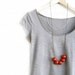 Wooden geometric Necklace
