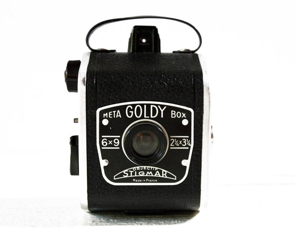 Vintage French META GOLDY BOX