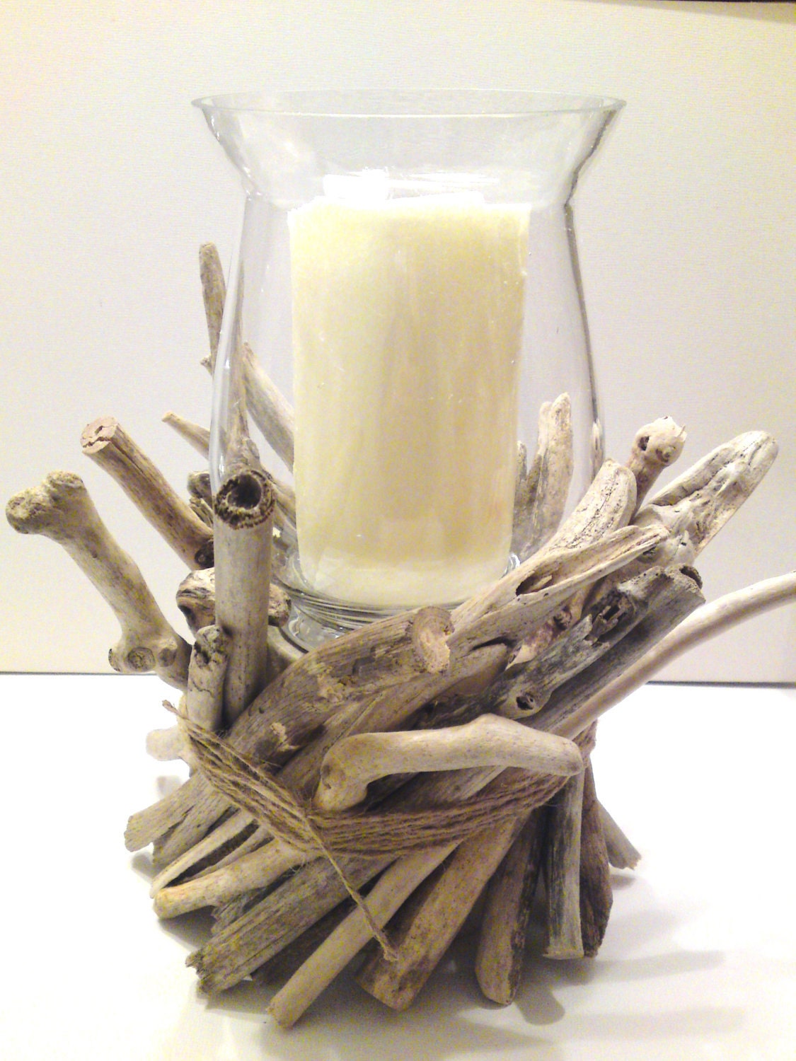 Driftwood Centerpiece, Driftwood Candle Holder - Centerpiece - Beach -  Beach wedding  & beach bridal shower