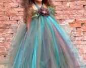 Flower Girl Tutu Dress - Precious Peacock - 12 Month to 2 Toddler Girl Il_170x135