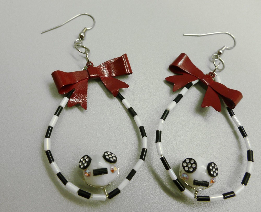 Tim Burton Inspired Earrings