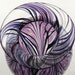 Hand Blown Art Glass Vase - Amethyst Purple, Lilac, and Black