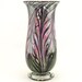 Hand Blown Art Glass Vase - Ruby Pink and Pale Rose