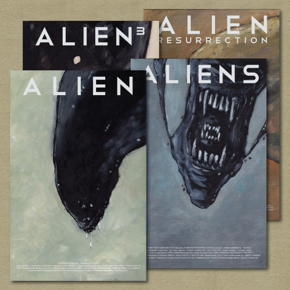 Alien Movie Poster Set of 4