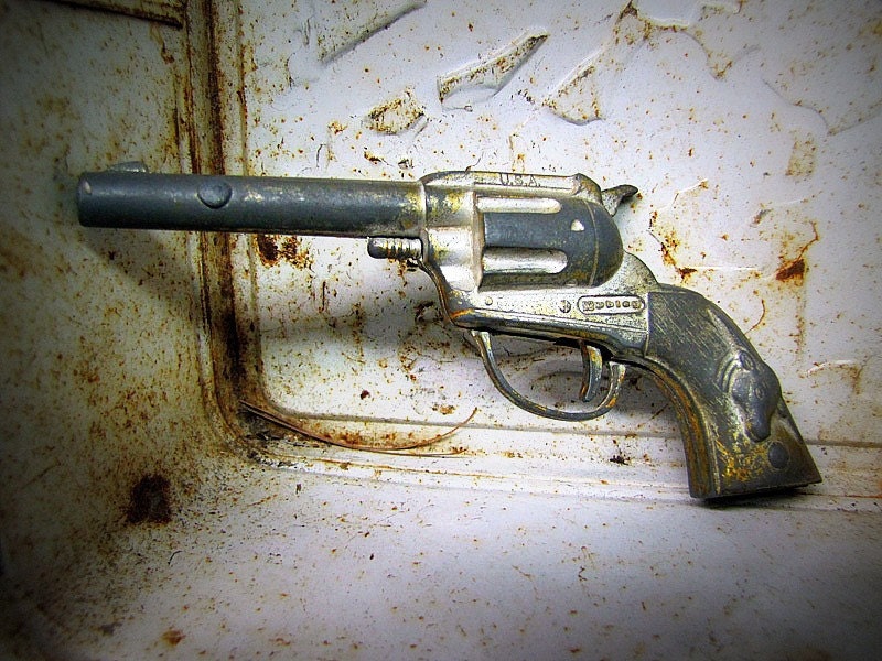 1955-60 Hubley Diecast Single Shot TEX Cap Gun