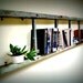 Vintage 8' 8 1/2" Wooden Ladder Bookshelf with Metal Strap