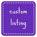 Custom Listing for jeremyxscott