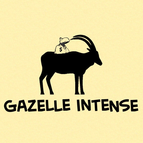 Gazelle Intense - Dave Ramsey Screen Printed T-Shirts: Men's/Unisex in S,M,L,XL,XXL