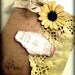 Wedding Invitation Handmade Yellow Daisy Black eyed susan Country Chic