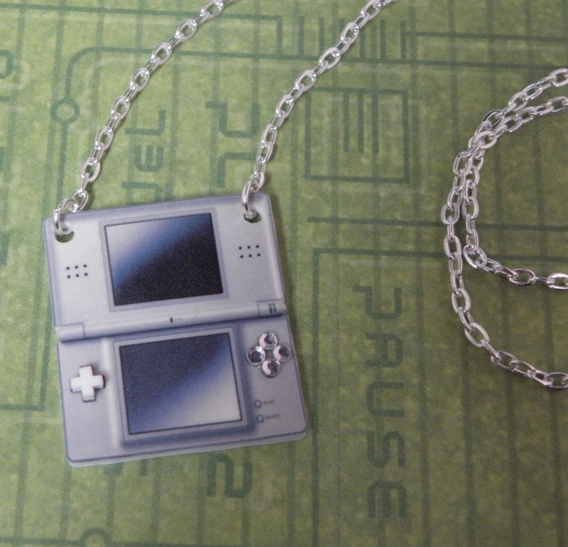 GIRL GAMER Nintendo DS Console Video Games Necklace