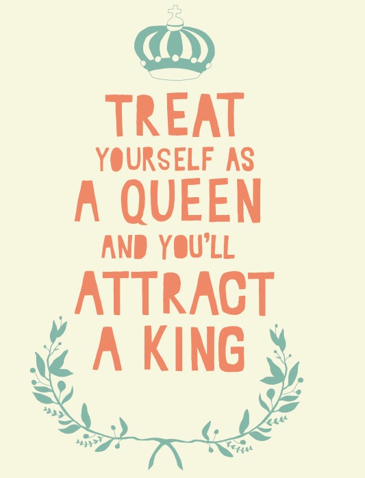 Treat Yourself As A Queen (light yellow)