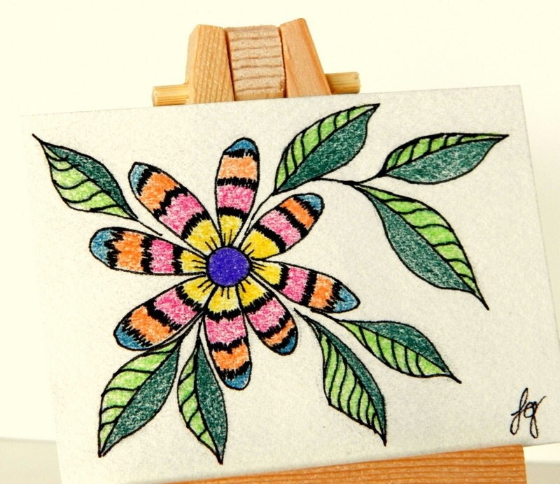 colorful flowers drawings