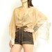 ViNTAGE NEUTRAL SHEER KiMONO BLOUSE