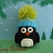 Crochet Christmas Penguin with bobble hat