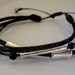 Black Leather & Suede Beaded Bracelet