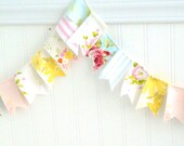 Vintage Fabric Garland Bunting- A String of Lovely- Made to Order