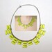 SPECIAL PRICING neon jewelry painted rhinestone necklace Neon Acid Green/Yellow