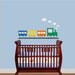 LARGE SIZE Kids Train Vinyl Wall Decal- Children Room Decor