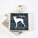 Greyhound Silhouette Pet Tag