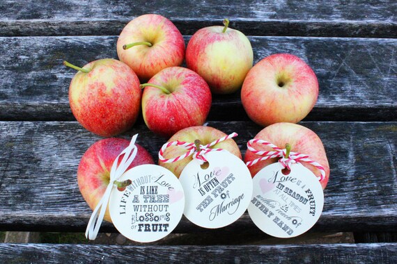 LOVE Favor Tags // Fall Country Wedding // Love Poetry