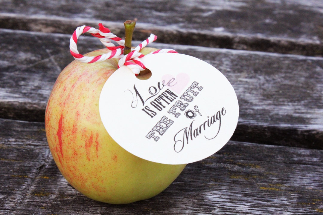 LOVE Favor Tags // Fall Country Wedding // Love Poetry