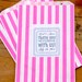 NEW COLOR Personalized Candy Stripe Bags // Wedding Favors // Valentine Party Bags // English Seaside