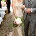 Dreamy Champagne Lace & Silk Wedding Dress with Swarovski hand beading