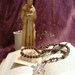 Catholic Rosary, FRANCIS, Handmade, Polymer Clay and Hemp