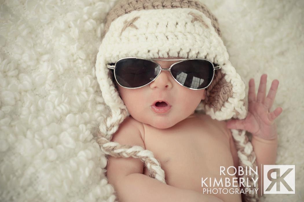 Newborn 0-3 Months Aviator Hat