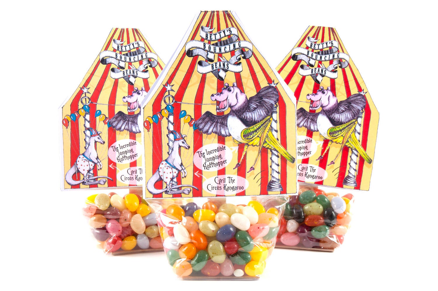 Collection of Four Betty Butterscotch Candy Bags