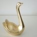 Vintage brass figurine swan