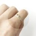 Delicate stacking rings. Leaf and berry. Sterling silver and gold brass