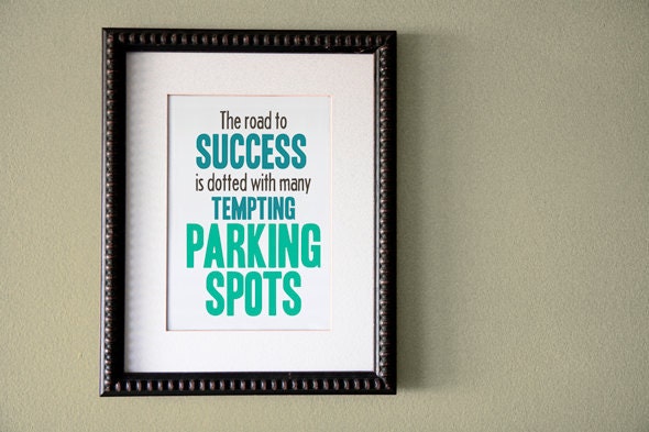8x10 Road to Success Motivational Quote Print-Custom Colors